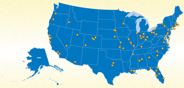 Find out if the Radio Bookmark is available near you! Radio Bookmark Member Stations Map